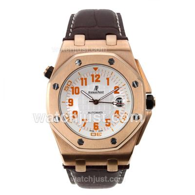 Audemars Piguet Royal Oak Limited Edition Automatic Rose Gold Case with White Dial