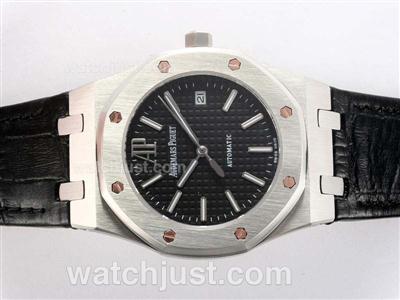 Audemars Piguet Royal Oak Swiss ETA 2836 Movement with Black Dial-Upgrade Version