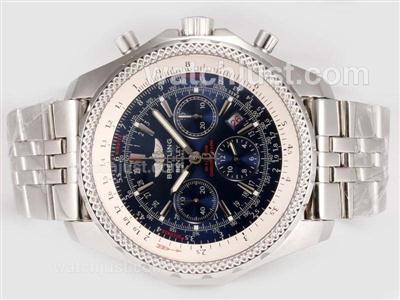 Breitling for Bentley Motors Chronograph Swiss Valjoux 7750 Movement with Blue Dial