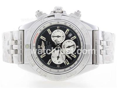 Breitling Chronomat B01 Automatic Black Dial with Stick Marking S/S- 2009 New Model