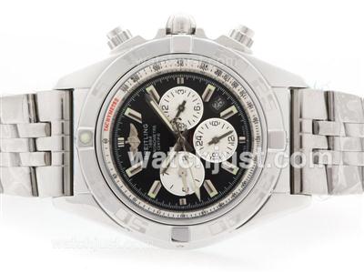 Breitling Chronomat B01 Automatic Black Dial with Stick Marking S/S- 2009 New Model