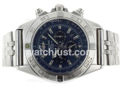 Breitling Chronomat B01 Automatic Blue Dial with Stick Marking S/S-2009 New Model