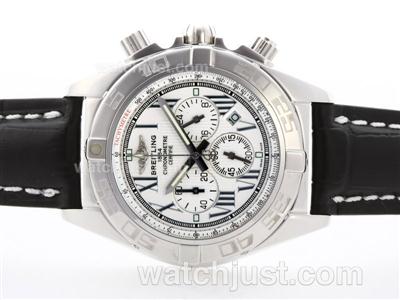 Breitling Chronomat B01 Working Chronograph with White Dial -Roman Marking-2009 New Model