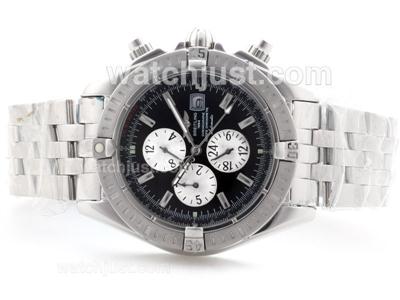 Breitling Chronomat Evolution Automatic With Black Dial-Stick Marking S/S