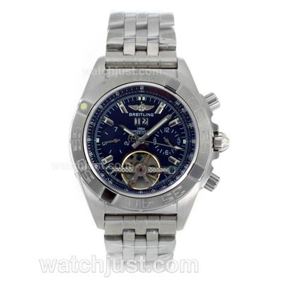 Breitling Chronomat Evolution Tourbillon Automatic with Black Dial S/S