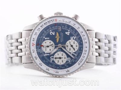 Breitling Navitimer Working Chronograph Blue Dial with Arabic Marking-Lady Size