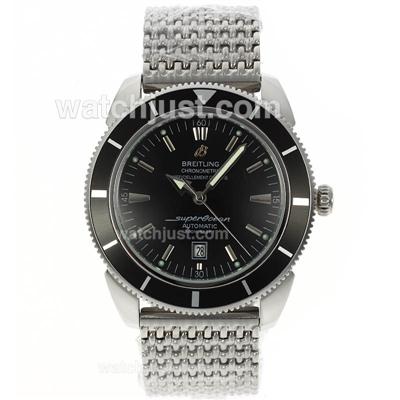 Breitling Super Ocean Automatic with Black Dial and Bezel S/S