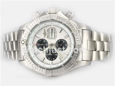 Breitling Super Ocean Working Chronograph with White Dial-New Version