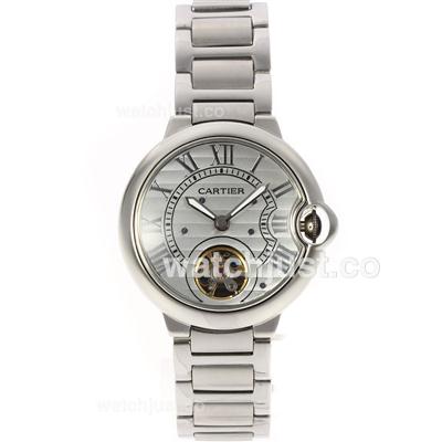 Cartier Ballon Bleu de Cartier Tourbillon Automatic with White Dial S/S