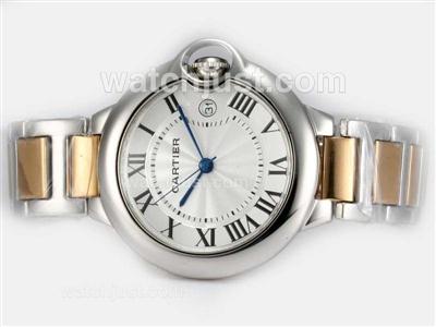 Cartier Ballon Bleu de Cartier Two Tone with White Dial-Medium Size