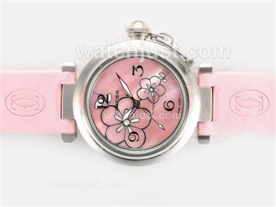 Cartier Pasha Automatic with Pink Dial-New Version