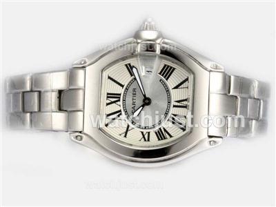 Cartier Roadster with White Dial-Ladys Model