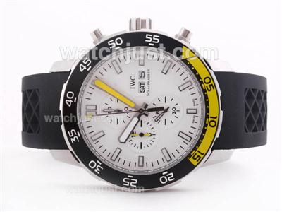 IWC Aquatimer Working Chronograph White Dial with Orange/Black Bezel