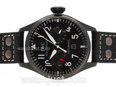 IWC Big Pilot Automatic PVD Case with Black Dial-White Markers