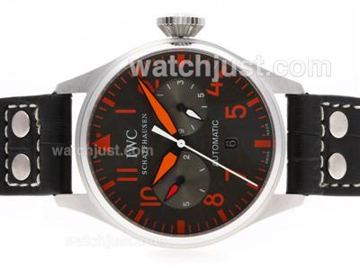 IWC Big Pilot Automatic with Gray Dial-Red Markers