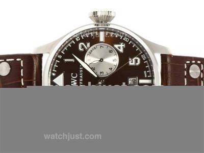 IWC Big Pilot Working Power Reserve with Brown Dial and Strap-Antoine St Exupery Limited Edition