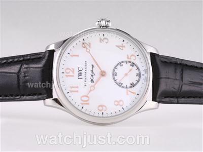 IWC Portuguese F.A Jones Unitas 6497 Movement with Rose Gold Marking