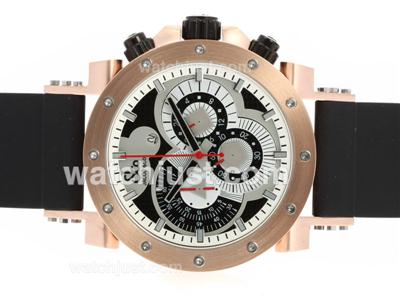 Jacob & Co Classic Working Chronograph Rose Gold Case with Gray Dial