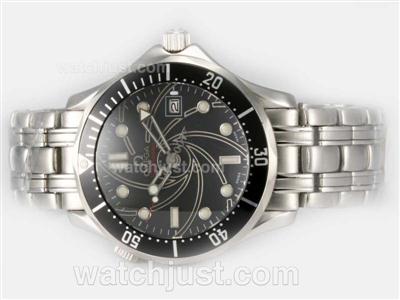 Omega Seamaster 007 James Bond 40 Anniversary Swiss ETA 2836 Movement with Black Dial