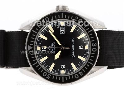 Omega Seamaster 300 Date Swiss ETA 2824 Movement with Nylon Strap-Vintage Edition