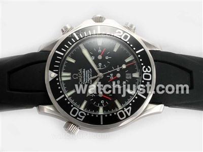 Omega Seamaster America's Cup Automatic with Black Dial-Rubber