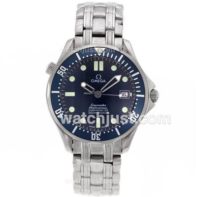 Omega Seamaster James Bond With Swiss ETA 2836 Movement-Blue Wave Dial