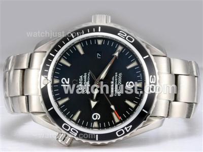 Omega Seamaster Planet Ocean with AR Coating Same Chassis As Swiss ETA Version-High Quality