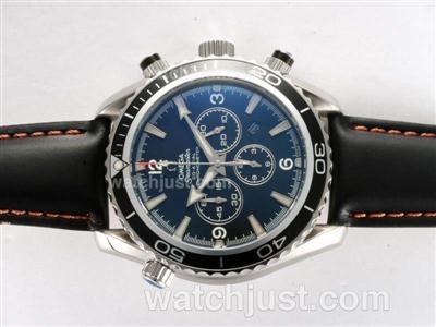 Omega Seamaster Planet Ocean Working Chronograph with White Marking-Same Chassis As 7750-High Quality