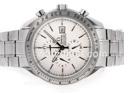 Omega Seamaster Working Chronograph with White Dial S/S-44mm Version