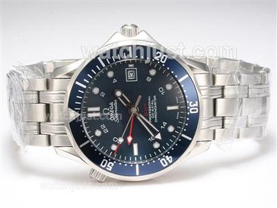 Omega Seamaster Working GMT Automatic with Blue Dial