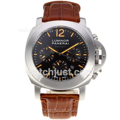 Panerai Luminor Daylight Automatic with Black Dial-Orange Markers