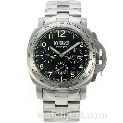 Panerai Luminor Daylight Automatic with Black Dial S/S