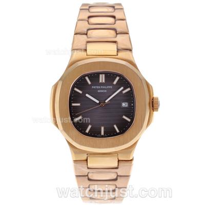 Patek Philippe Nautilus Full Rose Gold with Blue Dial