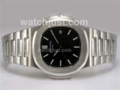 Patek Philippe Nautilus Jumbo MBW Automatic with Black Dial Same Chassis As Swiss ETA Version-High Quality