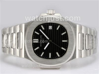 Patek Philippe Nautilus Jumbo MBW Black Dial Same Chassis As Swiss ETA Version-High Quality