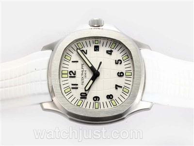 Patek Philippe Nautilus Ref.5067 Automatic with White Dial and Rubber Strap