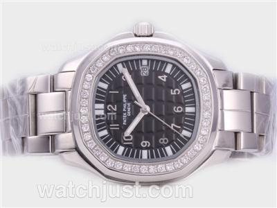 Patek Philippe Nautilus Ref.5067 with Diamond Bezel and Black Dial