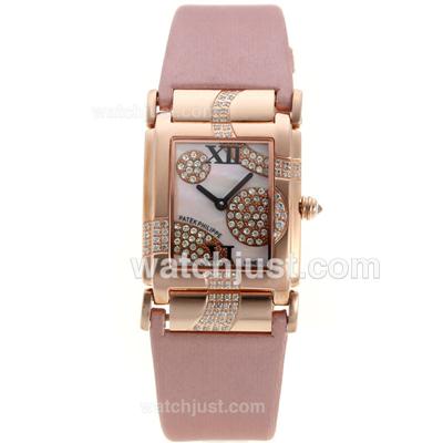 Patek Philippe Twenty-4 Limited Edition Rose Gold Case with Pink MOP Dial-Lady Size