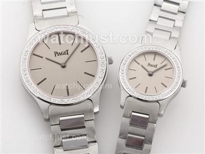 Piaget Altiplano XL with Diamond Beze S/S-Couple Watch