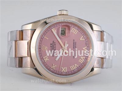 Rolex Datejust Automatic Full Gold with Champagne Dial-Roman Marking