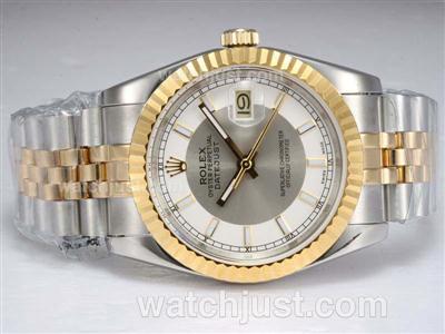 Rolex Datejust Automatic Two Tone with White Dial