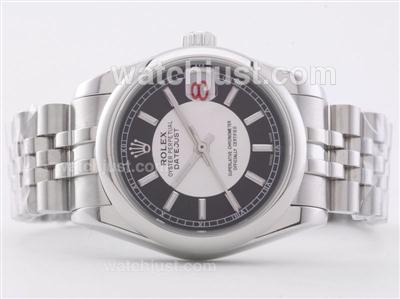 Rolex Datejust Swiss ETA 2836 Movement with Black / White Dial-Mid Size