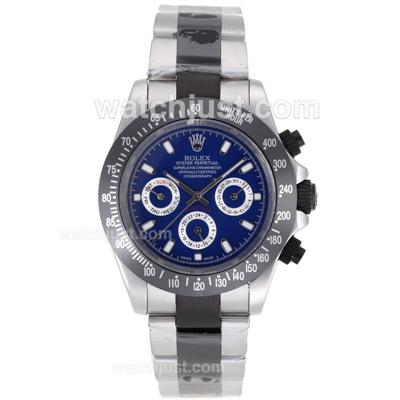 Rolex Daytona Automatic Ceramic Bezel Stick Markers with Blue Dial-Sapphire Glass