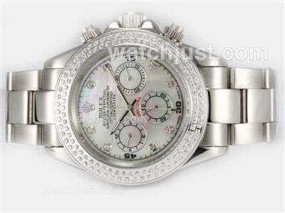 Rolex Daytona Automatic Diamond Marking and Bezel with MOP Dial