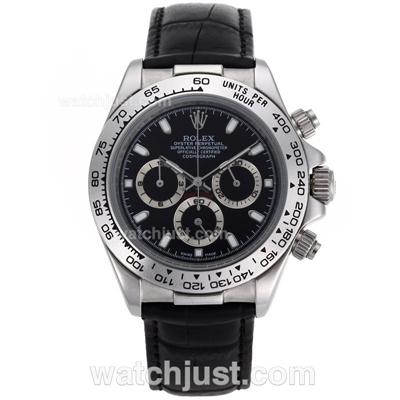 Rolex Daytona Cosmograph Working Chronograph Black Dial with Stick Marking