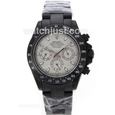 Rolex Daytona Pro Hunter Automatic Full PVD with Gray Dial-Stick Marking