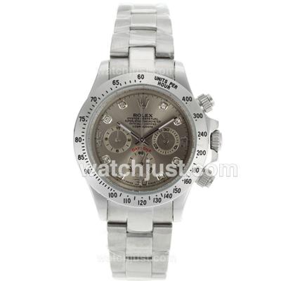 Rolex Daytona Working Chronograph Diamond Markers with Gray Dial-Lady Size