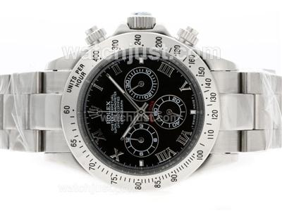 Rolex Daytona Working Chronograph Roman Marking with Black Dial