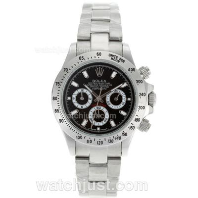 Rolex Daytona Working Chronograph Stick Markers with Black Dial-Lady Size