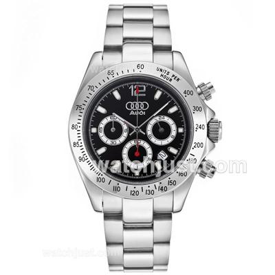 Rolex Daytona Working Chronograph with Black Dial S/S-Audi Edition